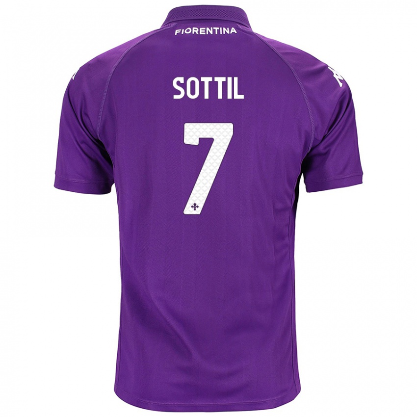 Kinderen Riccardo Sottil #7 Paars Thuisshirt Thuistenue 2024/25 T-Shirt