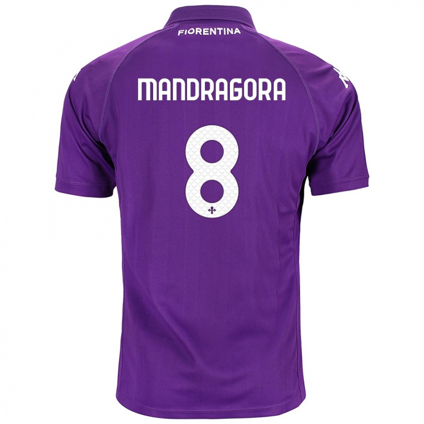 Kinderen Rolando Mandragora #8 Paars Thuisshirt Thuistenue 2024/25 T-Shirt