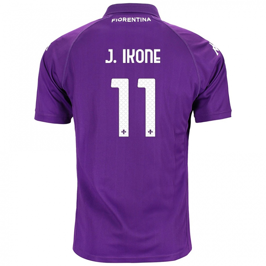 Kinderen Jonathan Ikoné #11 Paars Thuisshirt Thuistenue 2024/25 T-Shirt