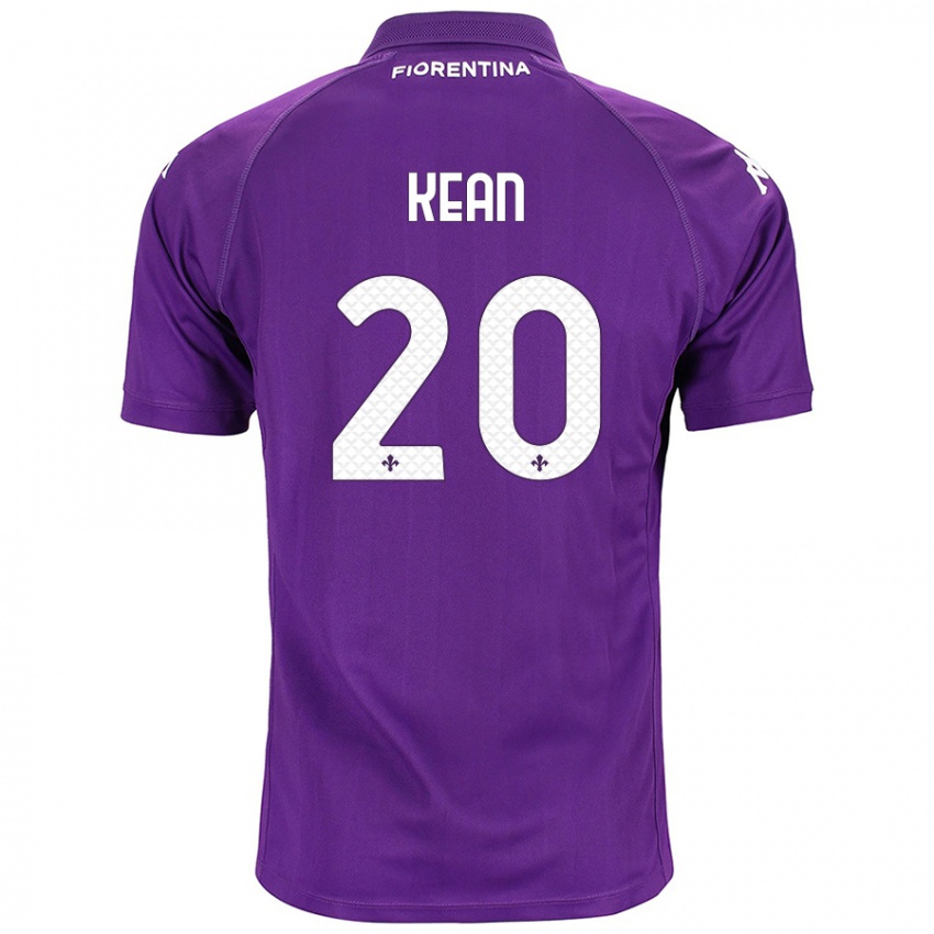 Kinderen Moise Kean #20 Paars Thuisshirt Thuistenue 2024/25 T-Shirt