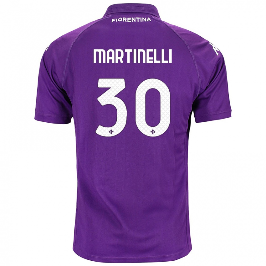 Kinderen Tommaso Martinelli #30 Paars Thuisshirt Thuistenue 2024/25 T-Shirt