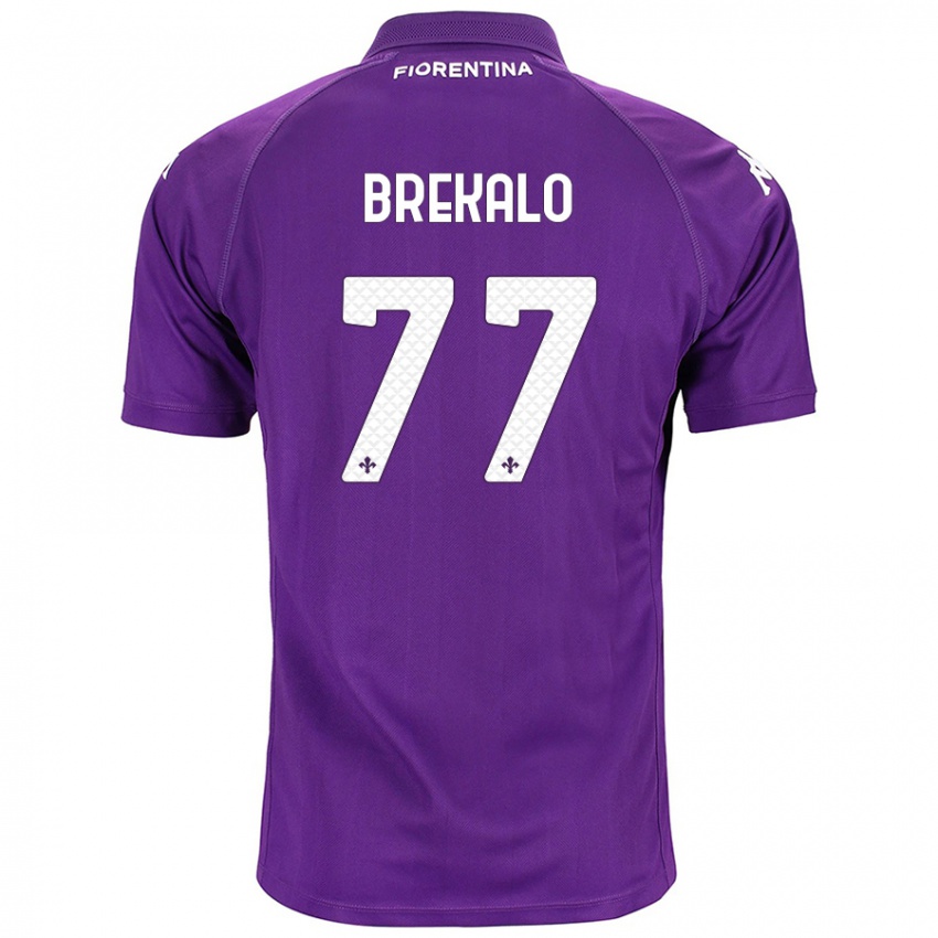 Kinderen Josip Brekalo #77 Paars Thuisshirt Thuistenue 2024/25 T-Shirt