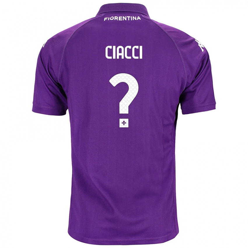 Kinderen Niccolò Ciacci #0 Paars Thuisshirt Thuistenue 2024/25 T-Shirt