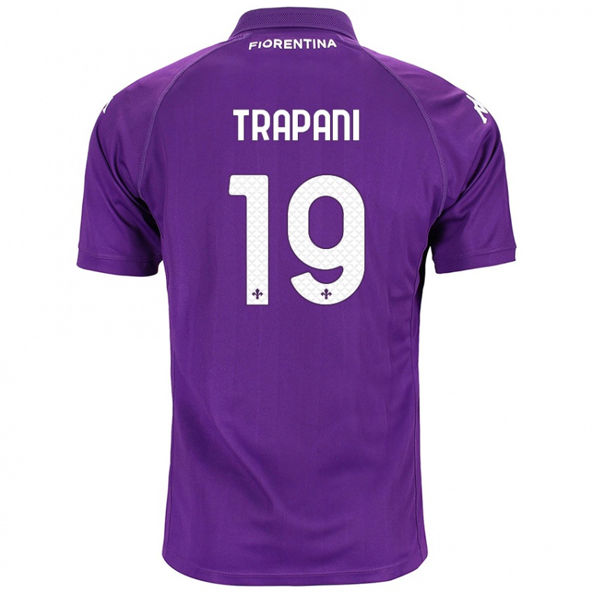 Kinderen Niccolò Trapani #19 Paars Thuisshirt Thuistenue 2024/25 T-Shirt