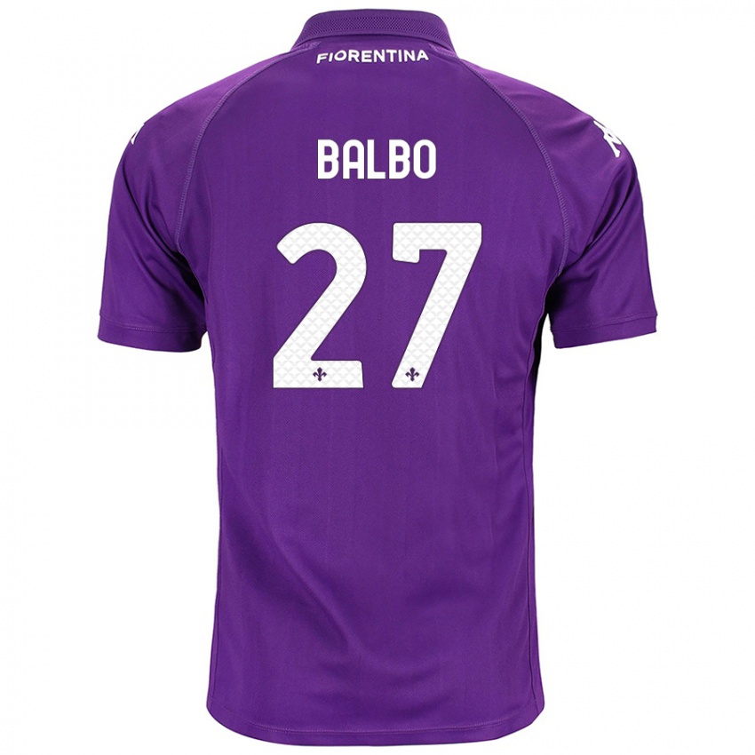 Kinderen Luis Balbo #27 Paars Thuisshirt Thuistenue 2024/25 T-Shirt