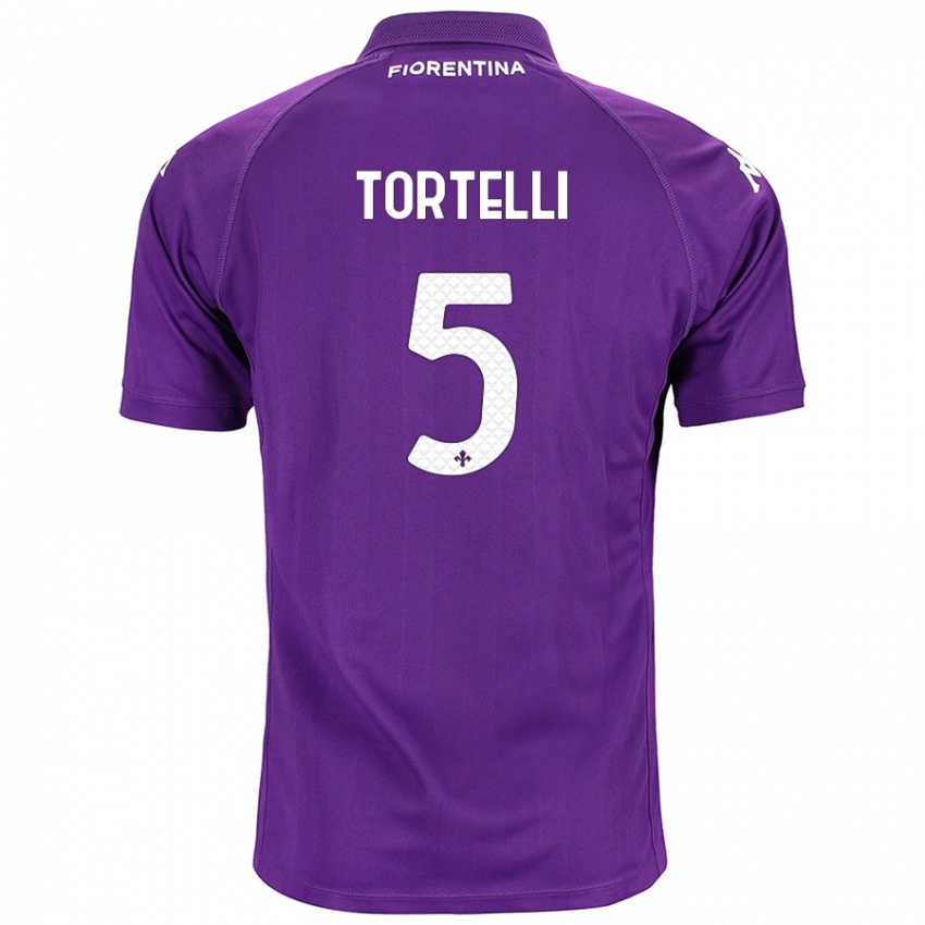 Kinderen Alice Tortelli #5 Paars Thuisshirt Thuistenue 2024/25 T-Shirt