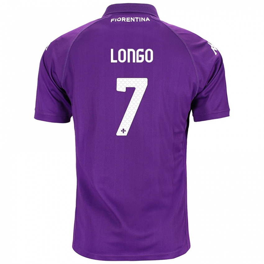 Kinderen Miriam Longo #7 Paars Thuisshirt Thuistenue 2024/25 T-Shirt