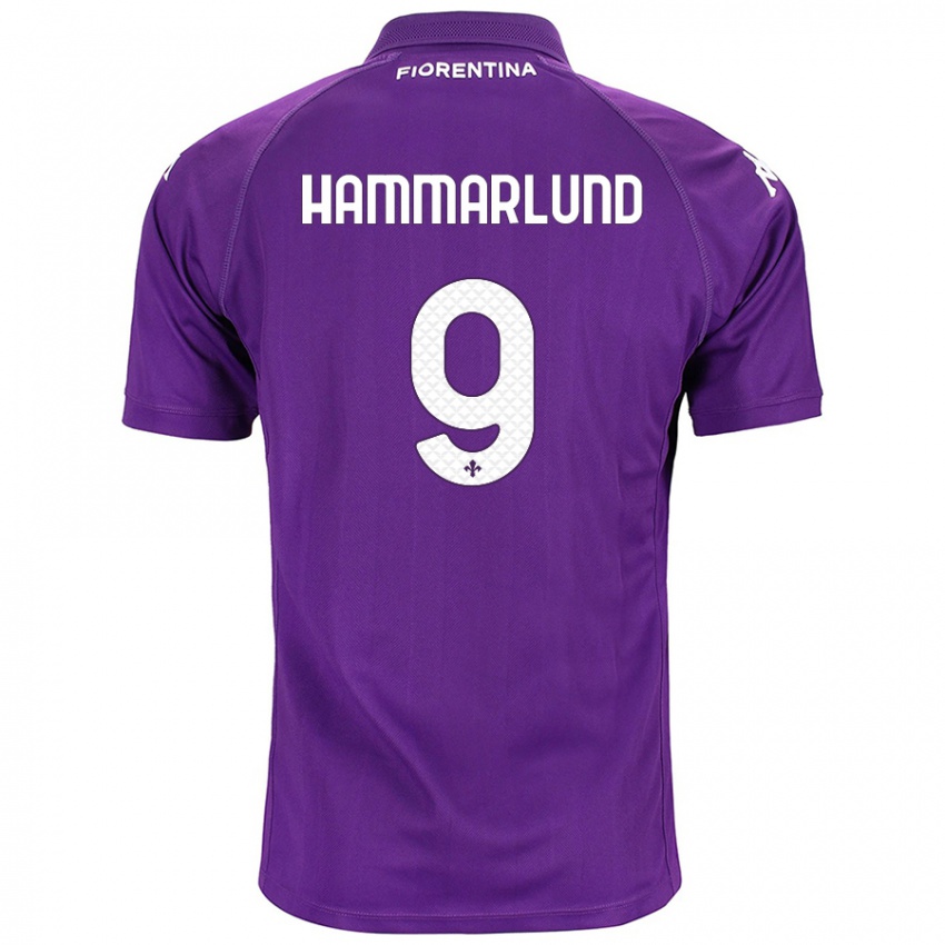 Kinderen Pauline Hammarlund #9 Paars Thuisshirt Thuistenue 2024/25 T-Shirt