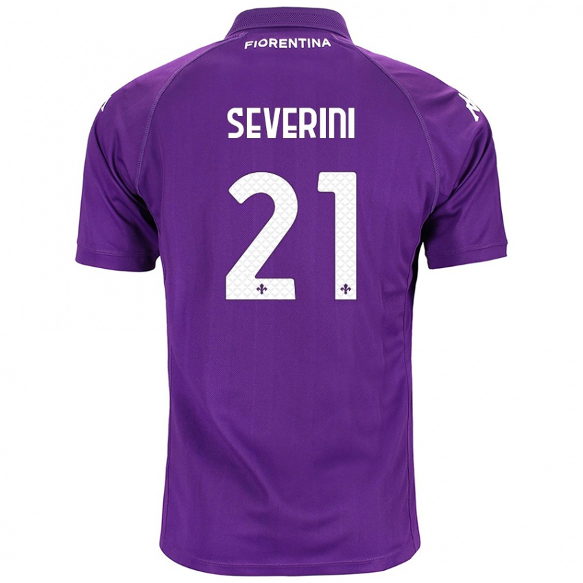 Kinderen Emma Severini #21 Paars Thuisshirt Thuistenue 2024/25 T-Shirt