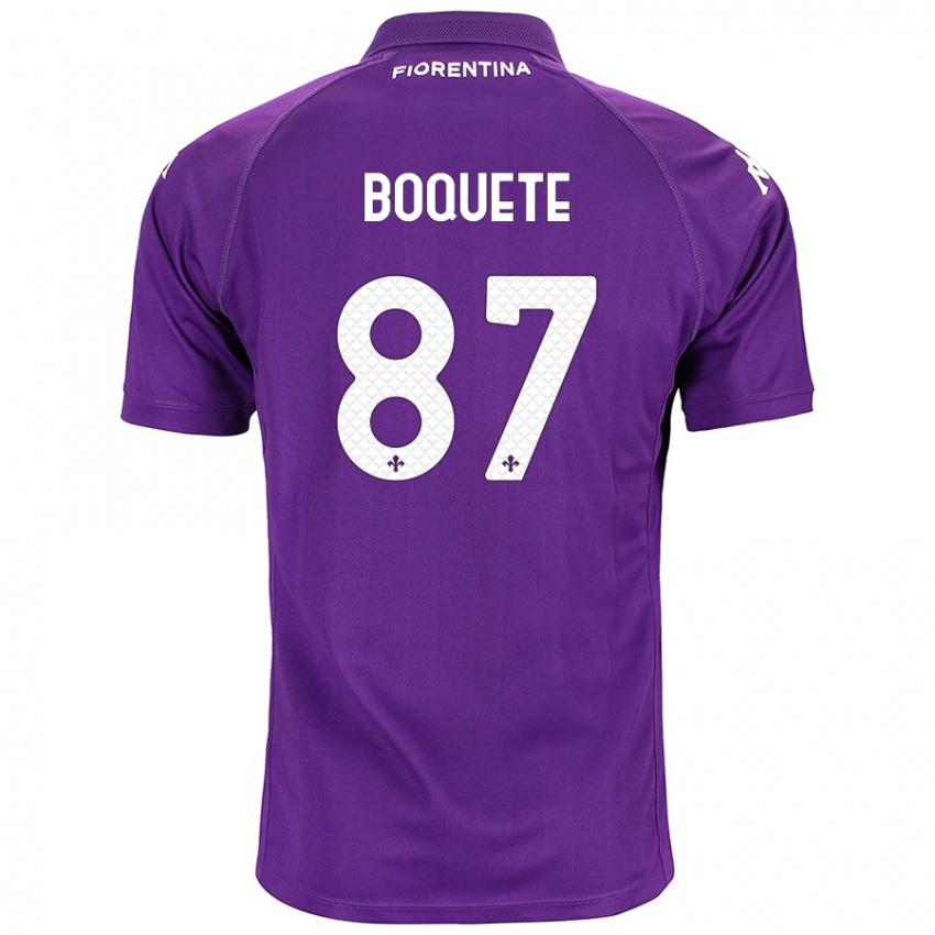 Kinderen Veronica Boquete #87 Paars Thuisshirt Thuistenue 2024/25 T-Shirt