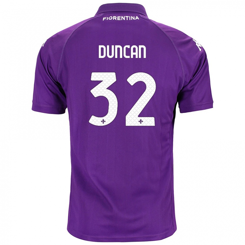 Kinderen Alfred Duncan #32 Paars Thuisshirt Thuistenue 2024/25 T-Shirt