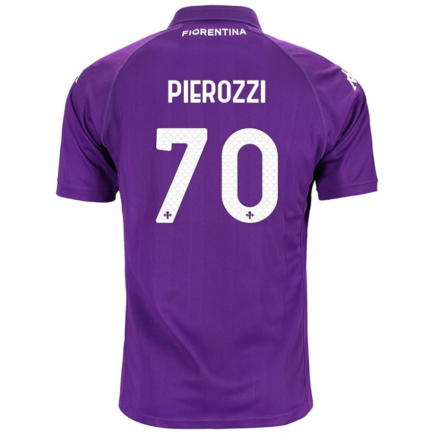 Kinderen Niccolò Pierozzi #70 Paars Thuisshirt Thuistenue 2024/25 T-Shirt