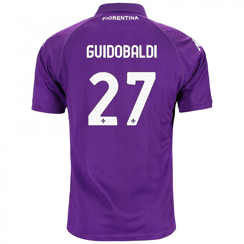 Kinderen Filippo Guidobaldi #27 Paars Thuisshirt Thuistenue 2024/25 T-Shirt