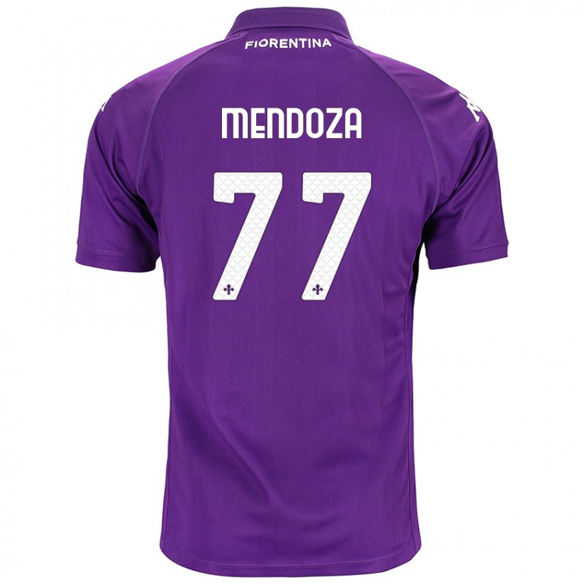 Kinderen William Mendoza #77 Paars Thuisshirt Thuistenue 2024/25 T-Shirt