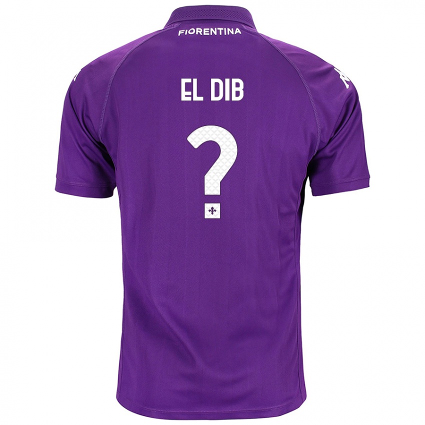 Kinderen Karim El Dib #0 Paars Thuisshirt Thuistenue 2024/25 T-Shirt