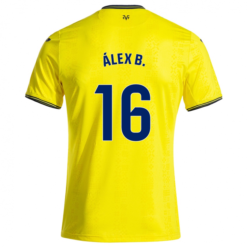 Kinderen Álex Baena #16 Geel Zwart Thuisshirt Thuistenue 2024/25 T-Shirt