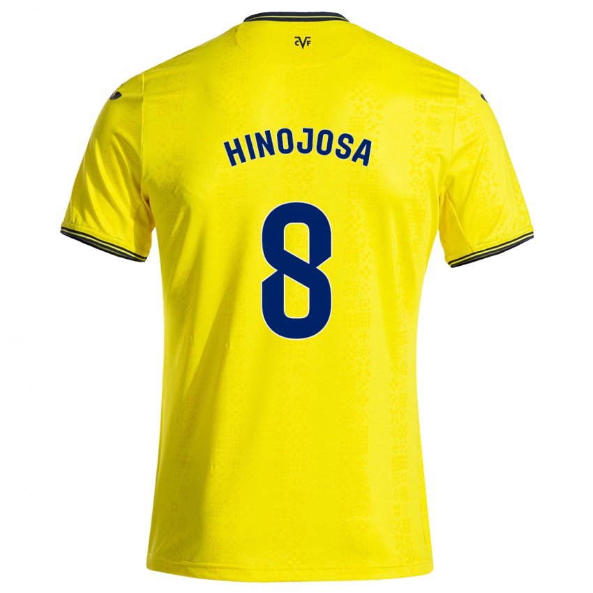 Kinderen Sergio Hinojosa #8 Geel Zwart Thuisshirt Thuistenue 2024/25 T-Shirt