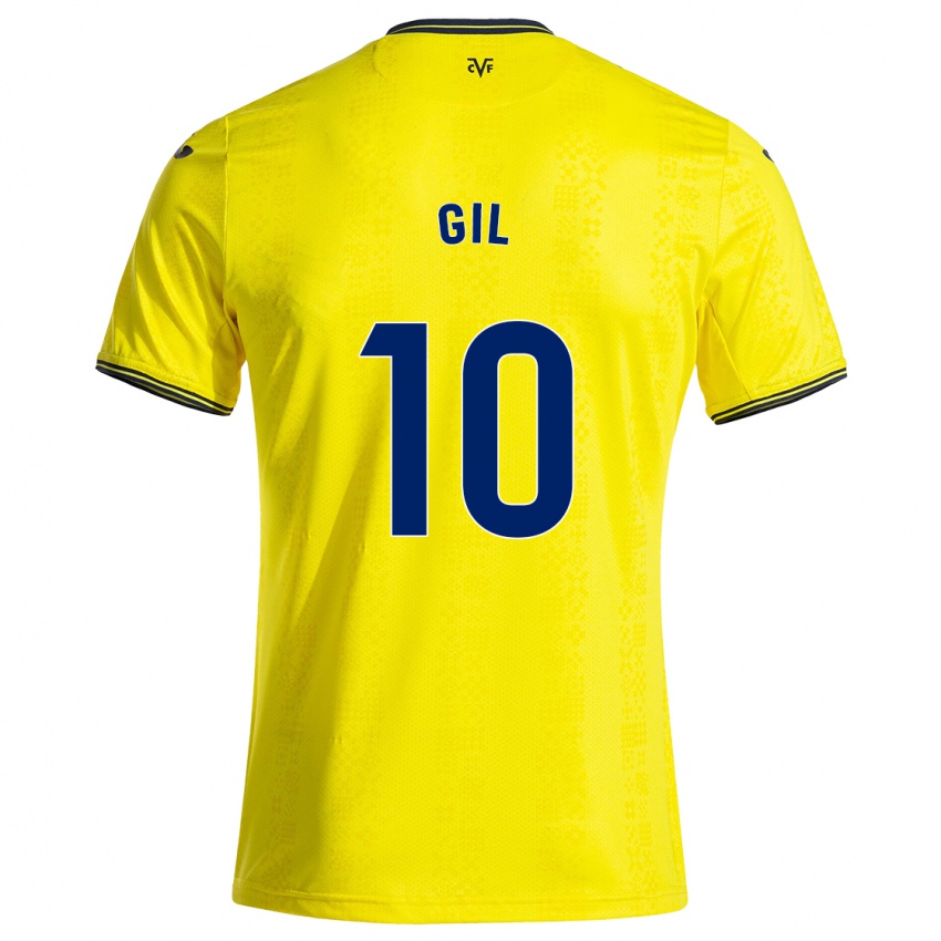 Kinderen Markel Gil #10 Geel Zwart Thuisshirt Thuistenue 2024/25 T-Shirt