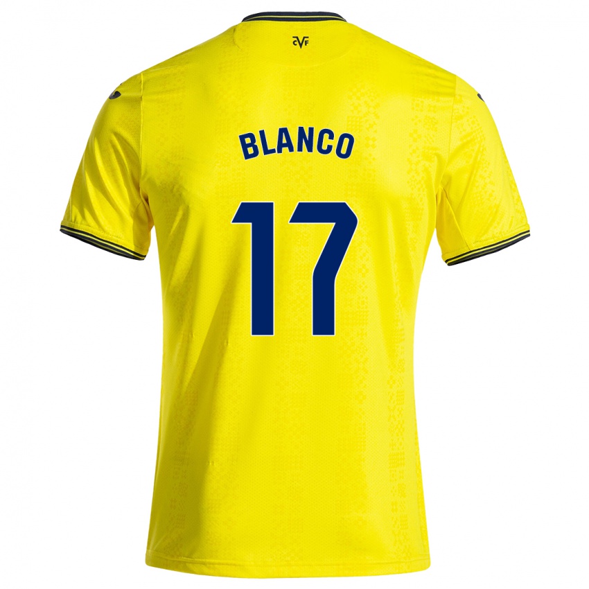 Kinderen Fabio Blanco #17 Geel Zwart Thuisshirt Thuistenue 2024/25 T-Shirt