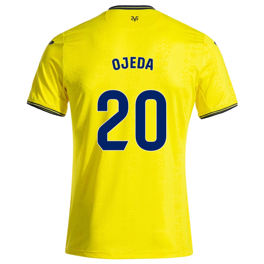 Kinderen Thiago Ojeda #20 Geel Zwart Thuisshirt Thuistenue 2024/25 T-Shirt