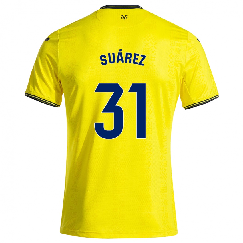 Kinderen Adri Suárez #31 Geel Zwart Thuisshirt Thuistenue 2024/25 T-Shirt