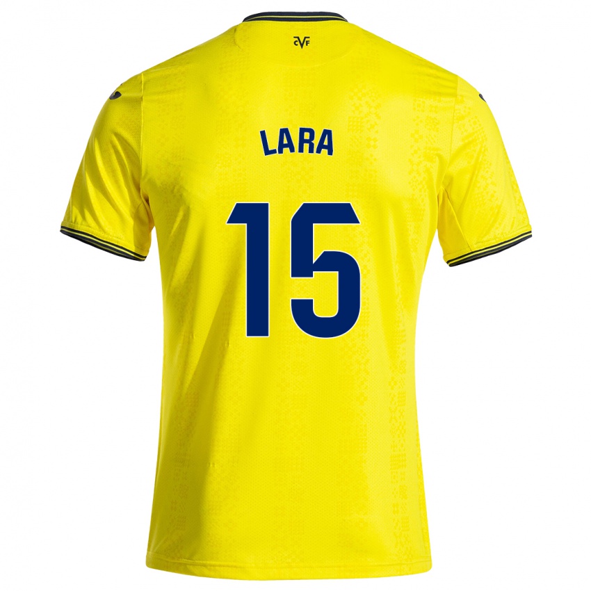 Kinderen Francisca Lara #15 Geel Zwart Thuisshirt Thuistenue 2024/25 T-Shirt