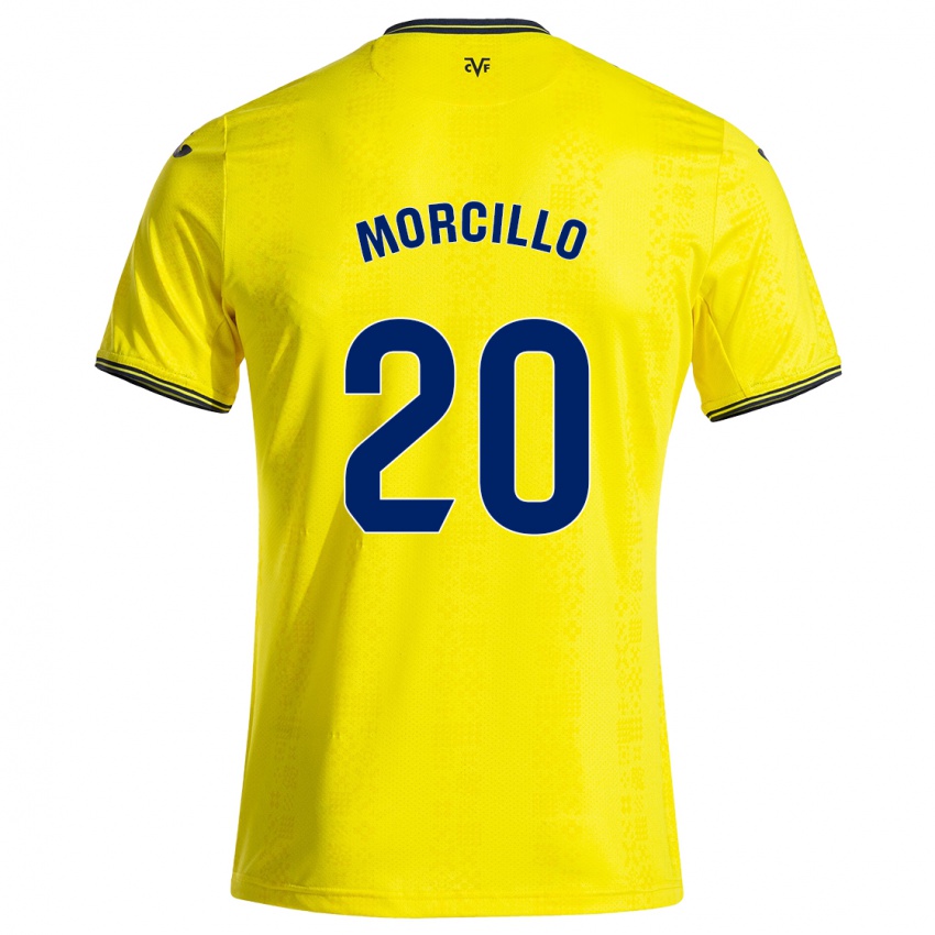 Kinderen Raquel Morcillo #20 Geel Zwart Thuisshirt Thuistenue 2024/25 T-Shirt