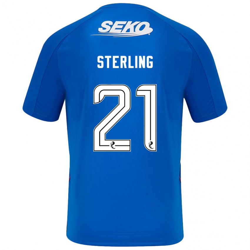 Kinderen Dujon Sterling #21 Donkerblauw Thuisshirt Thuistenue 2024/25 T-Shirt