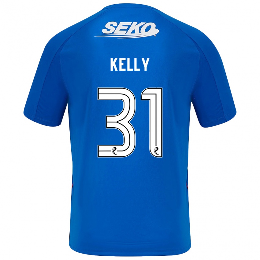 Kinderen Liam Kelly #31 Donkerblauw Thuisshirt Thuistenue 2024/25 T-Shirt