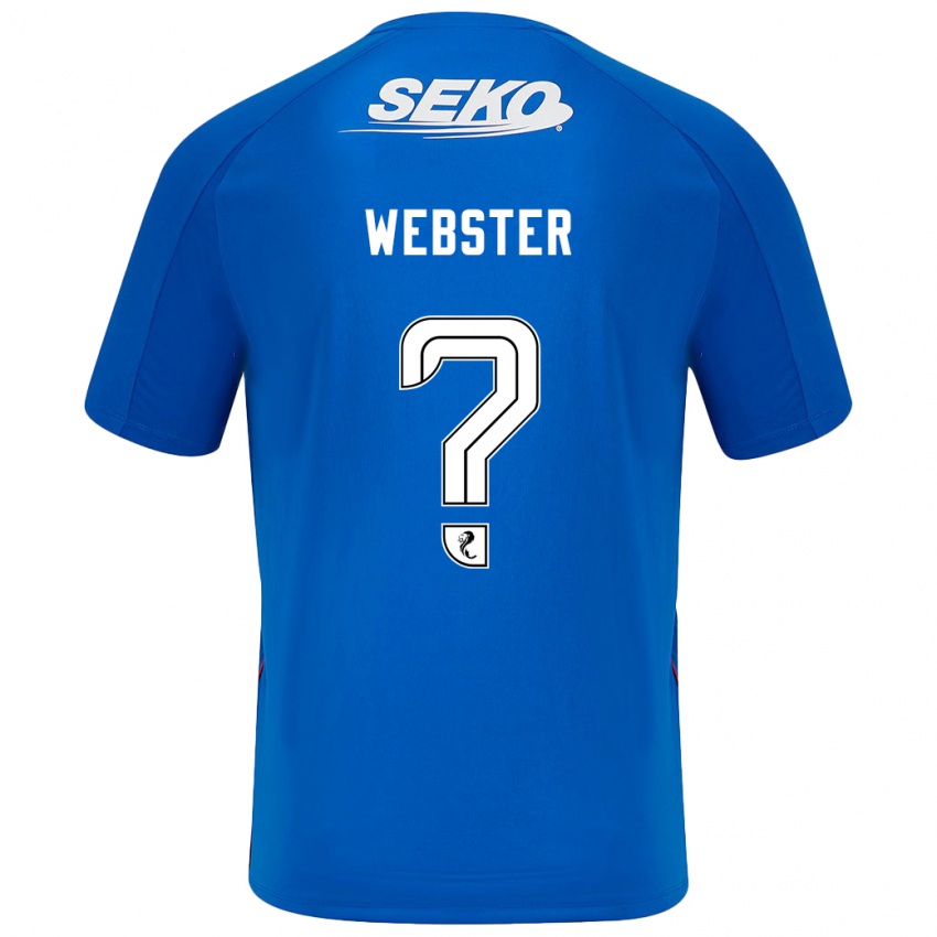 Kinderen Kristian Webster #0 Donkerblauw Thuisshirt Thuistenue 2024/25 T-Shirt