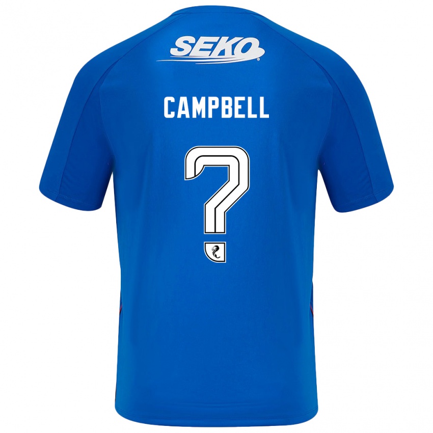 Kinderen Connor Campbell #0 Donkerblauw Thuisshirt Thuistenue 2024/25 T-Shirt