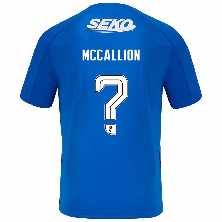 Kinderen Aiden Mccallion #0 Donkerblauw Thuisshirt Thuistenue 2024/25 T-Shirt