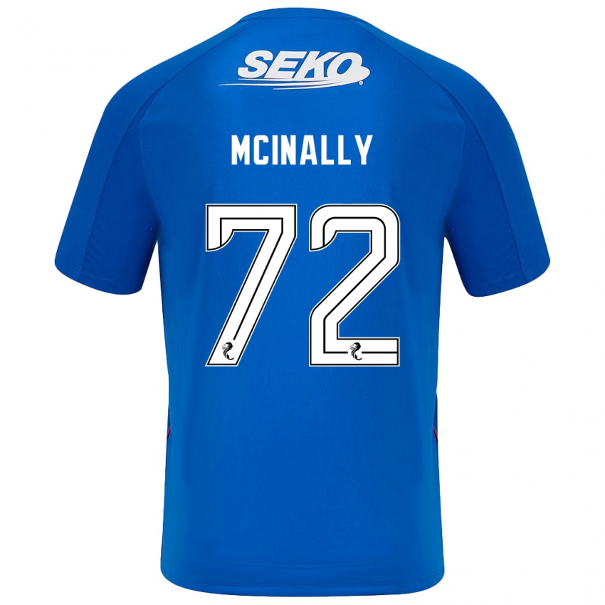 Kinderen Darren Mcinally #72 Donkerblauw Thuisshirt Thuistenue 2024/25 T-Shirt