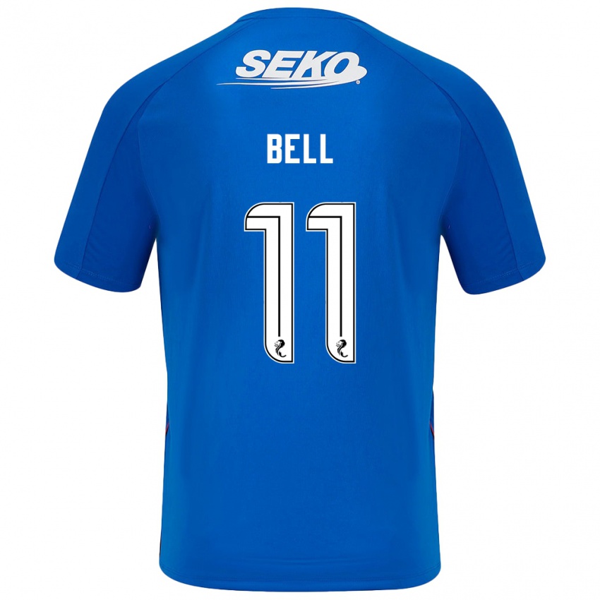 Kinderen Megan Bell #11 Donkerblauw Thuisshirt Thuistenue 2024/25 T-Shirt