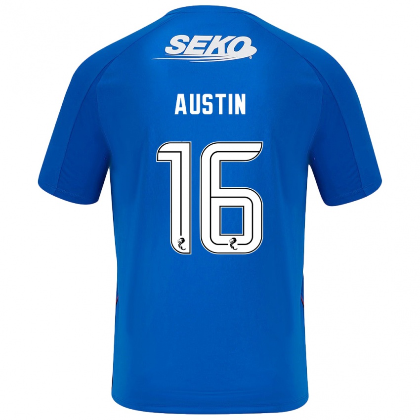 Kinderen Eilidh Austin #16 Donkerblauw Thuisshirt Thuistenue 2024/25 T-Shirt