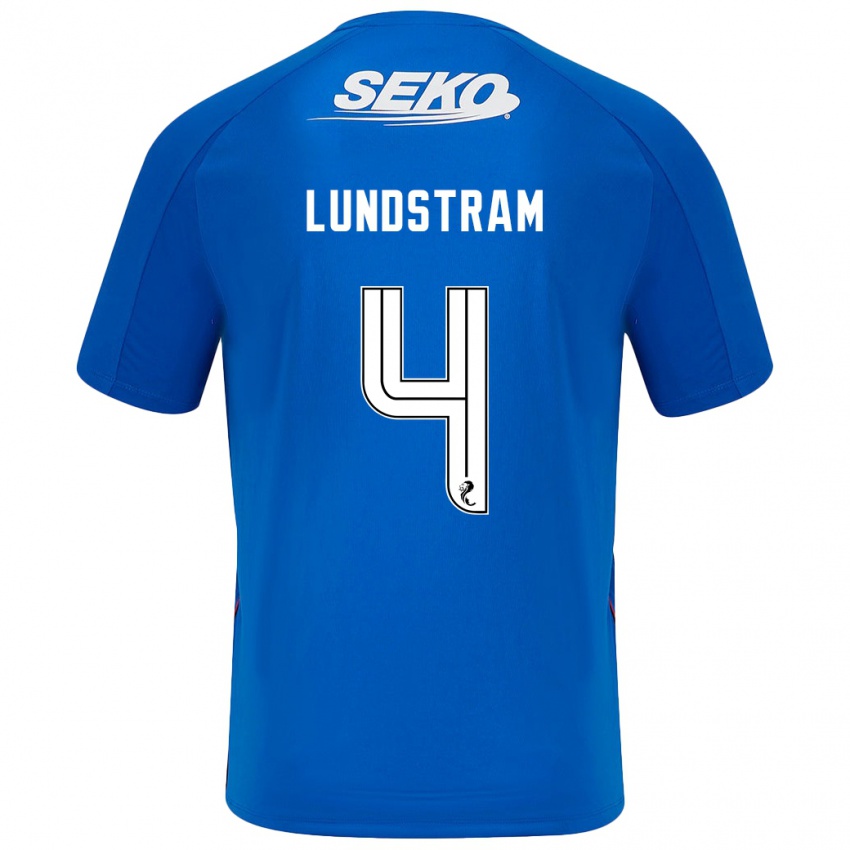 Kinderen John Lundstram #4 Donkerblauw Thuisshirt Thuistenue 2024/25 T-Shirt