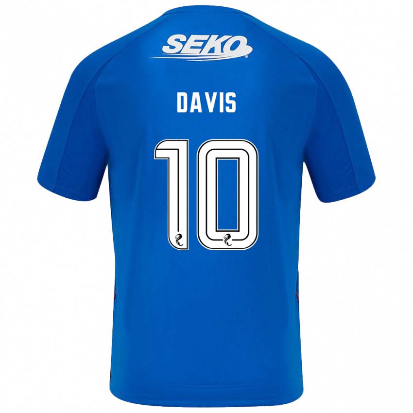 Kinderen Steven Davis #10 Donkerblauw Thuisshirt Thuistenue 2024/25 T-Shirt