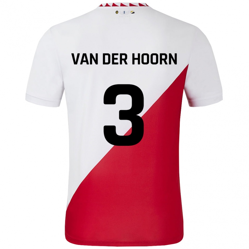 Kinderen Mike Van Der Hoorn #3 Wit Rood Thuisshirt Thuistenue 2024/25 T-Shirt