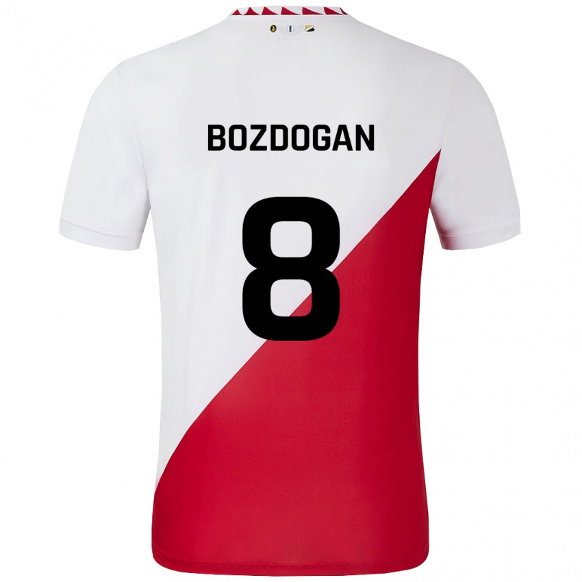 Kinderen Can Bozdogan #8 Wit Rood Thuisshirt Thuistenue 2024/25 T-Shirt