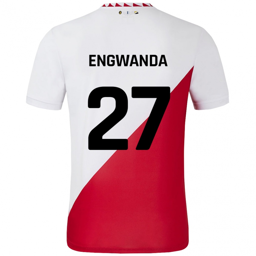 Kinderen Alonzo Engwanda #27 Wit Rood Thuisshirt Thuistenue 2024/25 T-Shirt