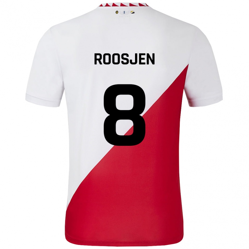 Kinderen Judith Roosjen #8 Wit Rood Thuisshirt Thuistenue 2024/25 T-Shirt