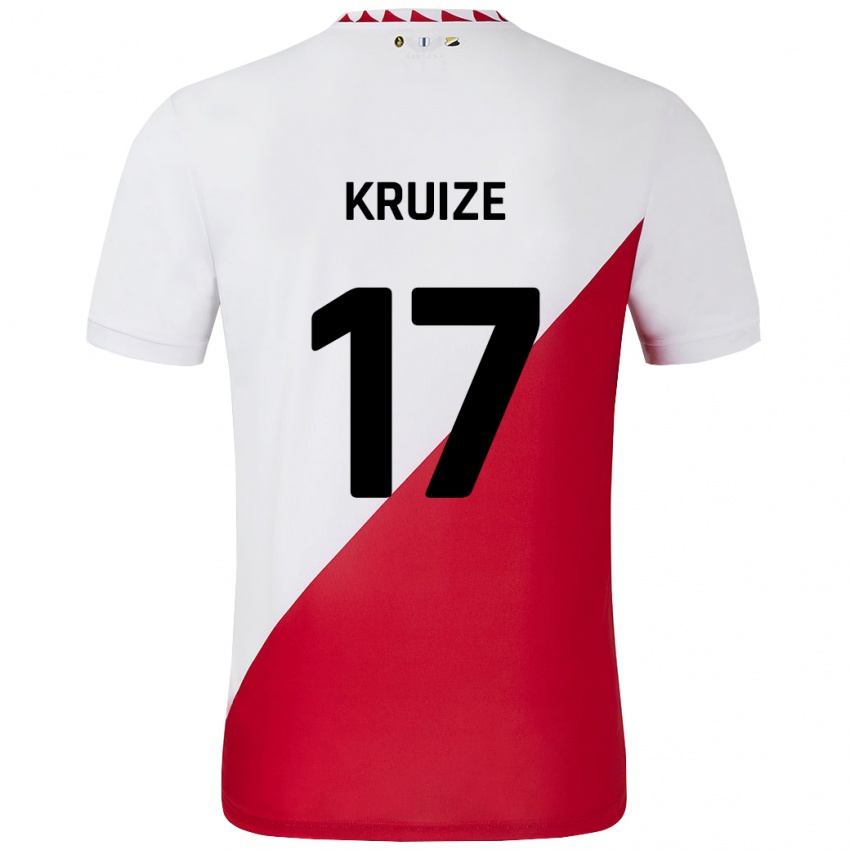 Kinderen Elisha Kruize #17 Wit Rood Thuisshirt Thuistenue 2024/25 T-Shirt