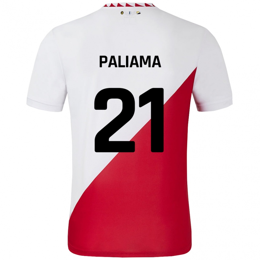 Kinderen Joni Paliama #21 Wit Rood Thuisshirt Thuistenue 2024/25 T-Shirt