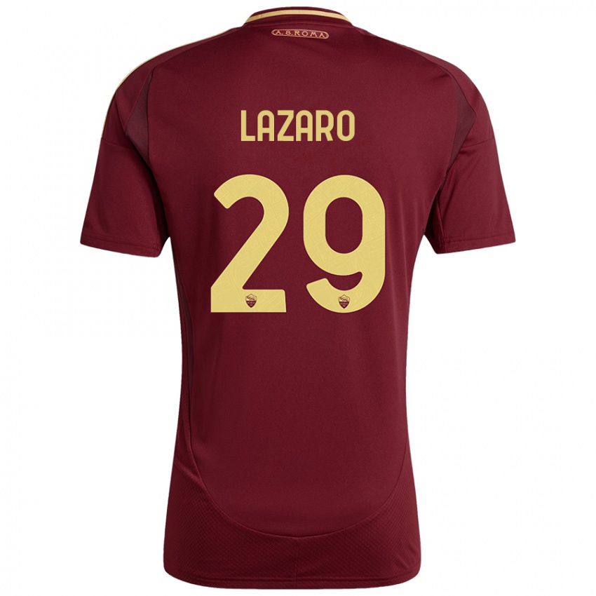 Kinderen Paloma Lazaro #29 Rood Bruin Goud Thuisshirt Thuistenue 2024/25 T-Shirt