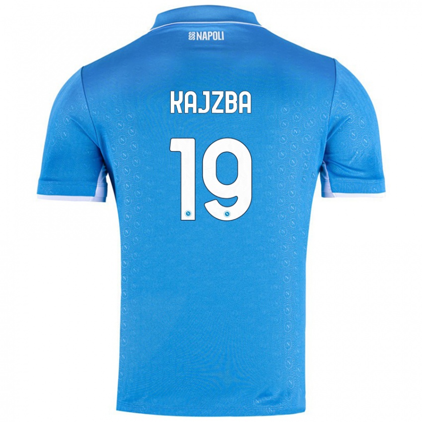 Kinderen Nina Kajzba #19 Hemelsblauw Thuisshirt Thuistenue 2024/25 T-Shirt