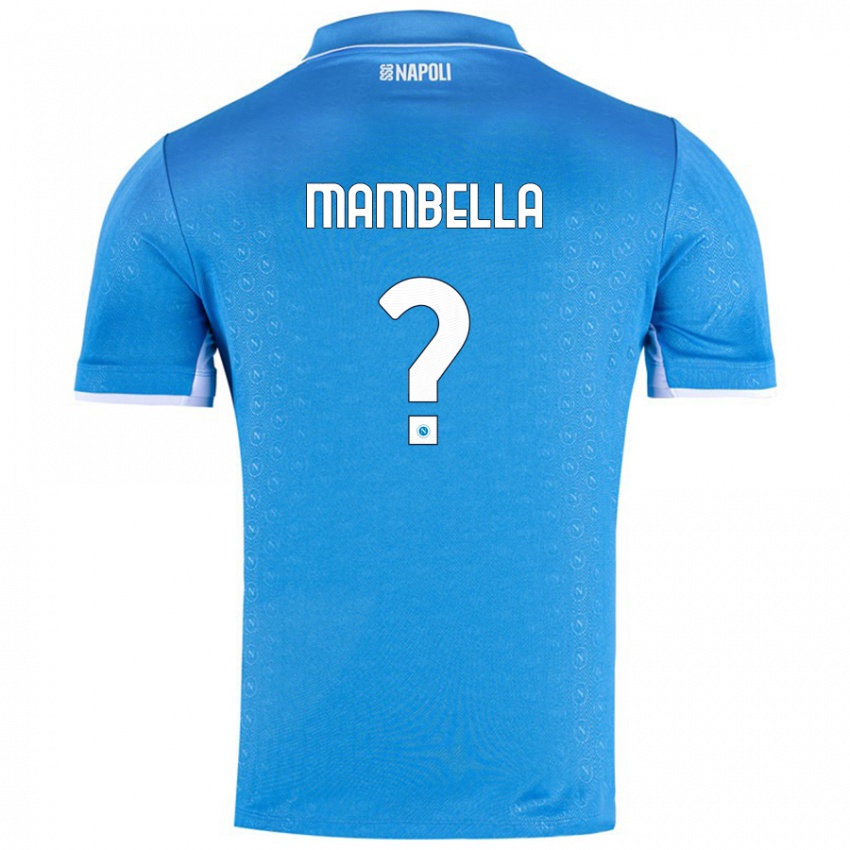 Kinderen Andrea Mambella #0 Hemelsblauw Thuisshirt Thuistenue 2024/25 T-Shirt