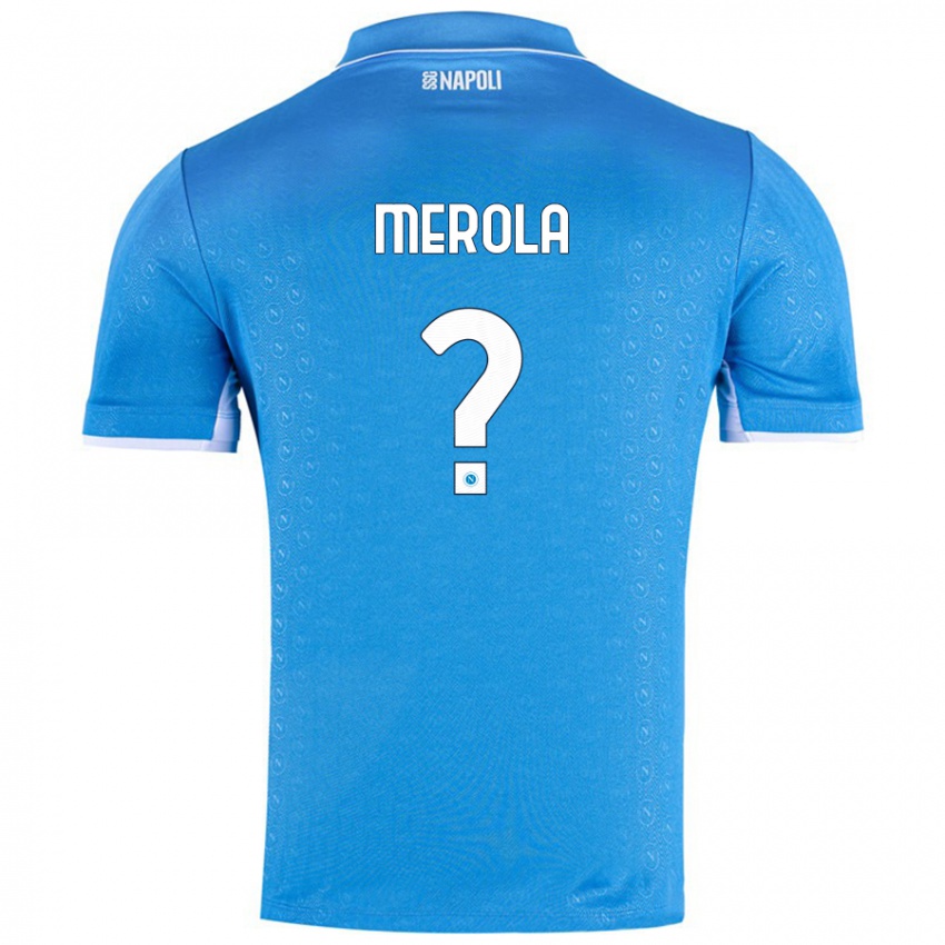 Kinderen Marco Merola #0 Hemelsblauw Thuisshirt Thuistenue 2024/25 T-Shirt