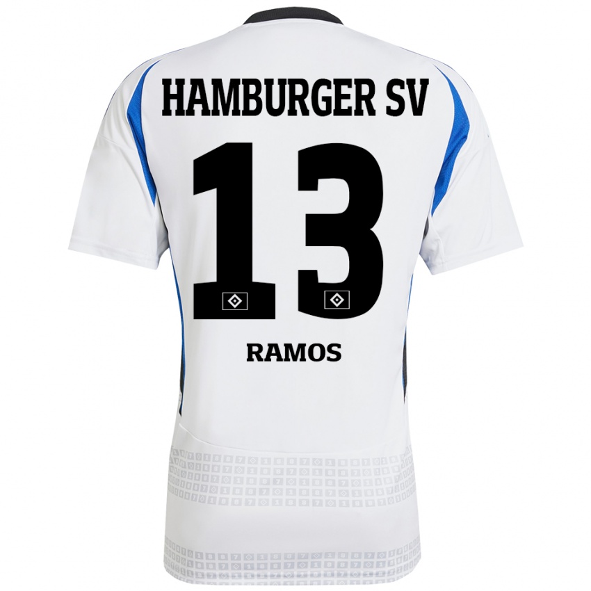 Kinderen Guilherme Ramos #13 Wit Blauw Thuisshirt Thuistenue 2024/25 T-Shirt