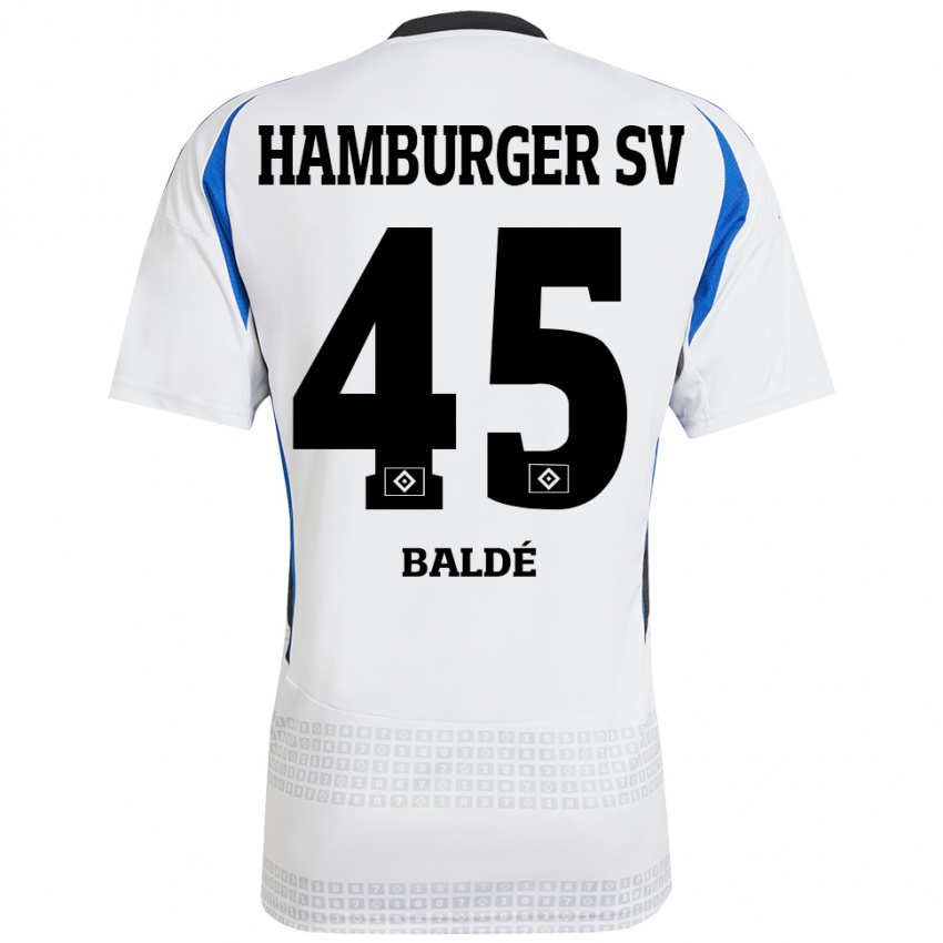 Kinderen Fabio Baldé #45 Wit Blauw Thuisshirt Thuistenue 2024/25 T-Shirt