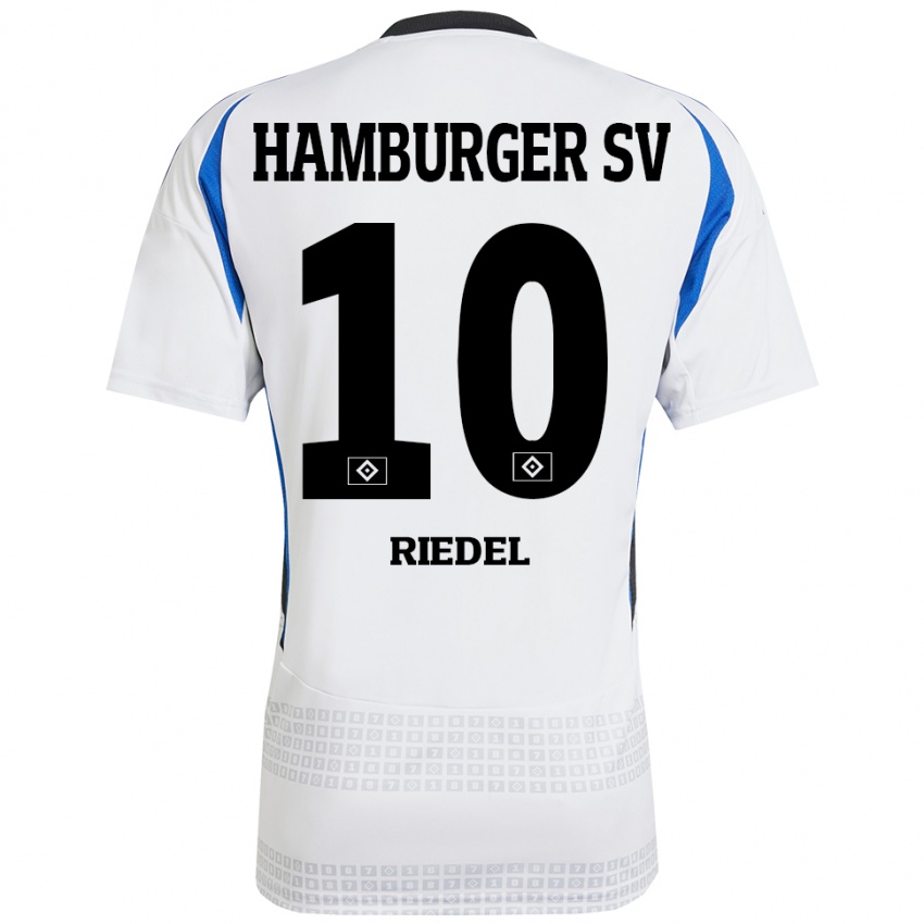 Kinderen Arnaud Riedel #10 Wit Blauw Thuisshirt Thuistenue 2024/25 T-Shirt